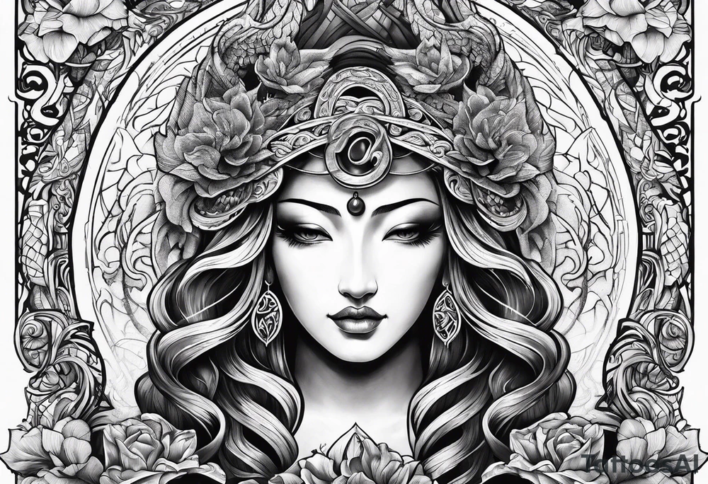 Almighty Serpent and Almighty Jesus tattoo idea
