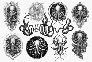 lovecraft myth tattoo for forearm tentacle +++ tattoo idea