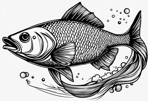 My husband love fishing and I love the infinity 
sign tattoo idea