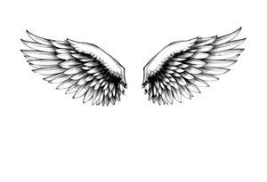 angel wings 
rest easy 
thomas wayne adams tattoo idea