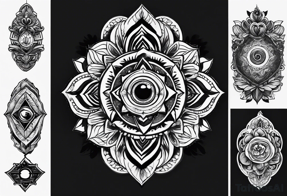 Small unalobe symbol tattoo idea