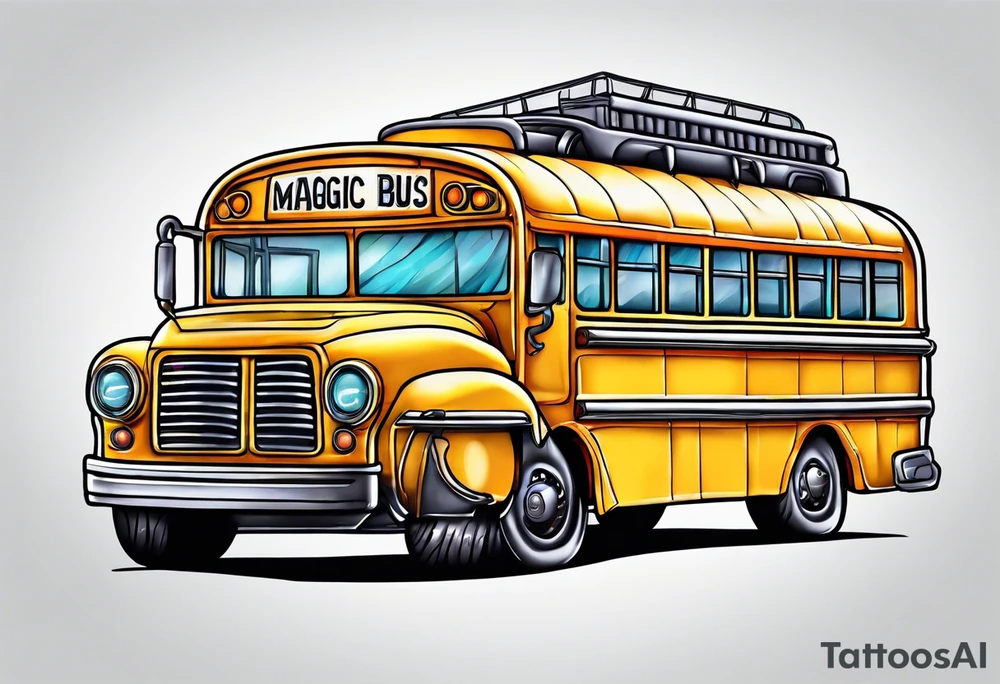 magic school bus tattoo idea