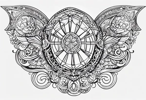 mini tatuaje de la mescla de nombres, Lucas Jordan Annabel tattoo idea
