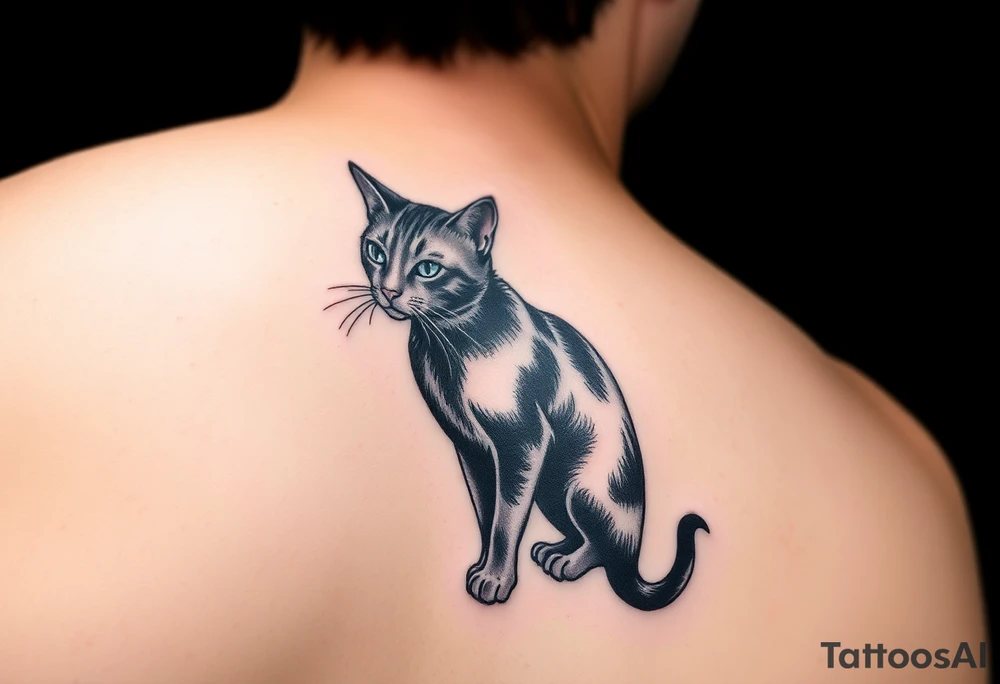 Black Cat tattoo idea