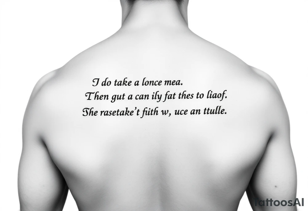 Quotes tattoo idea