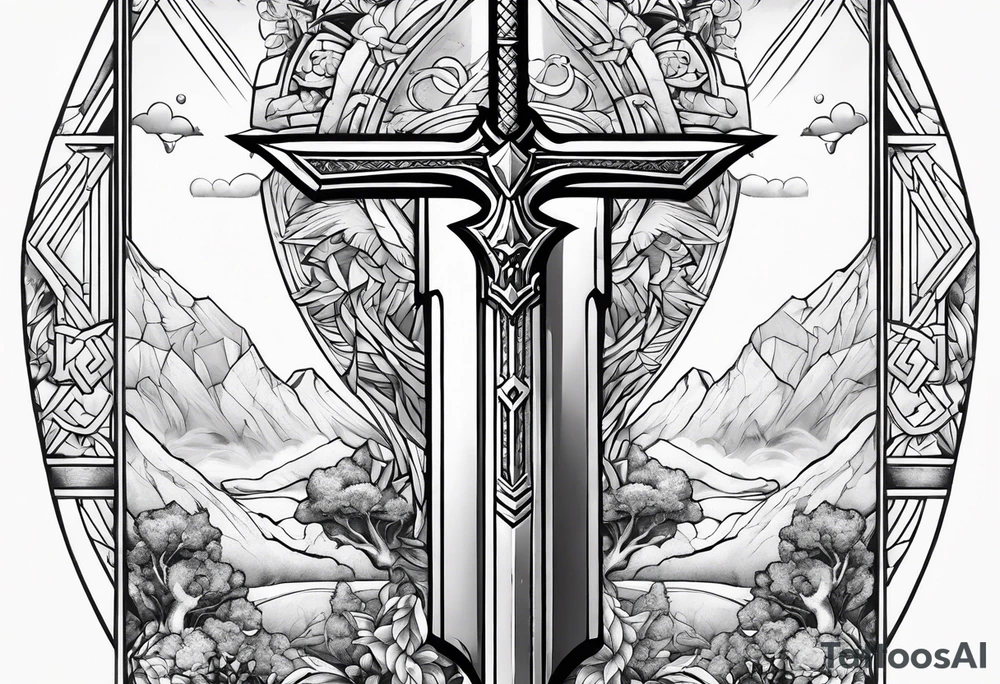 Master sword tattoo idea