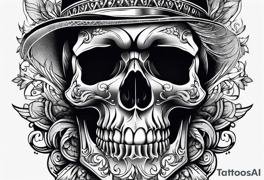 Skull tattoo idea