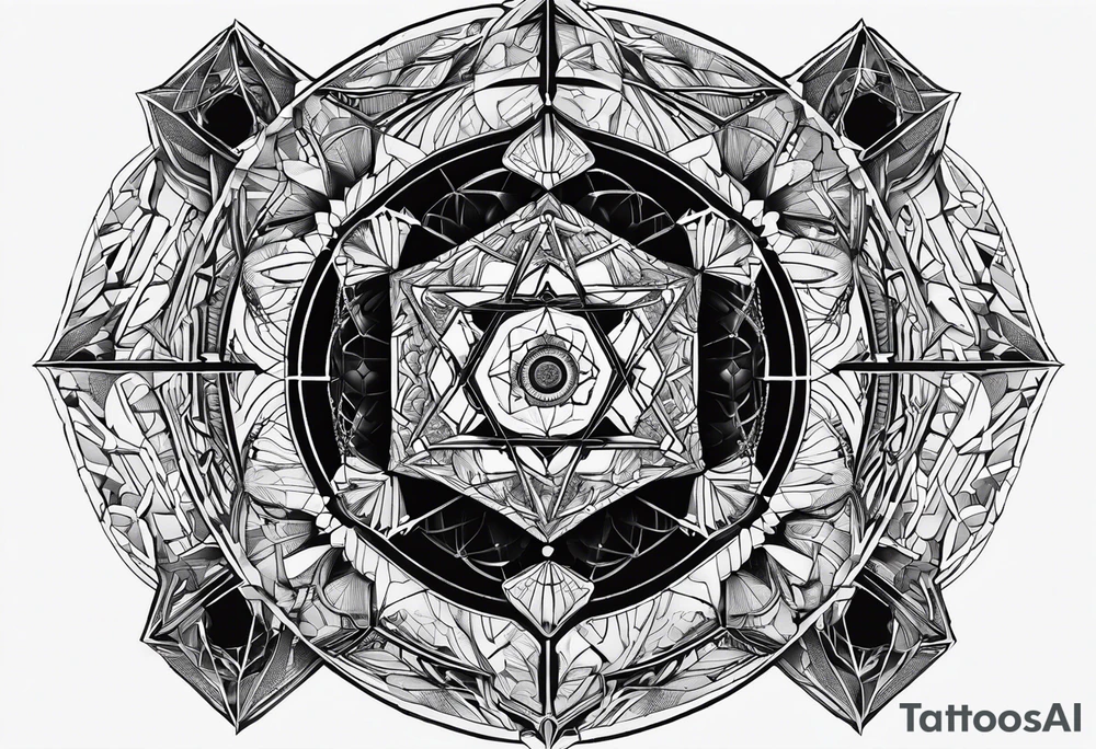 Metatron's cube, toroid tattoo idea