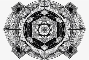 Metatron's cube, toroid tattoo idea