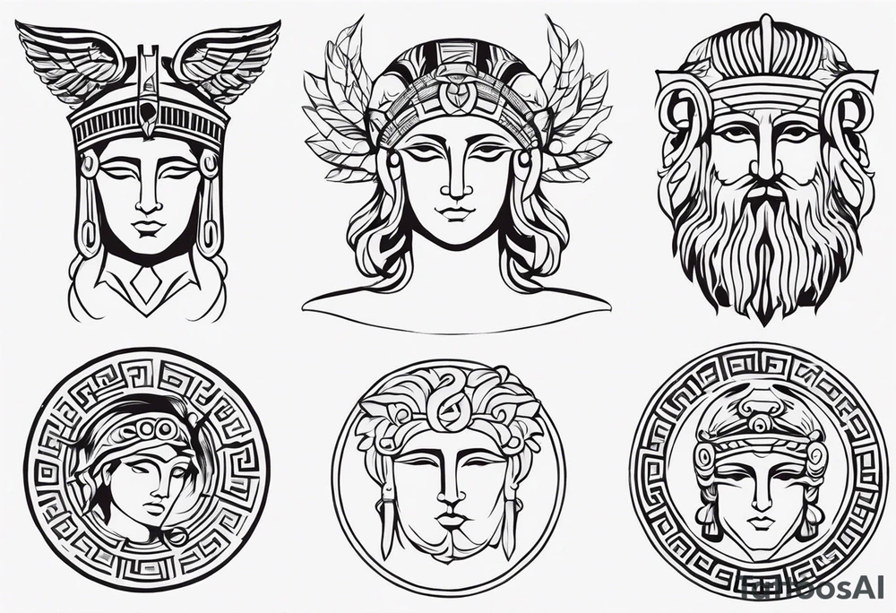 Ancient greek tattoo tattoo idea