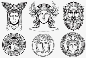 Ancient greek tattoo tattoo idea