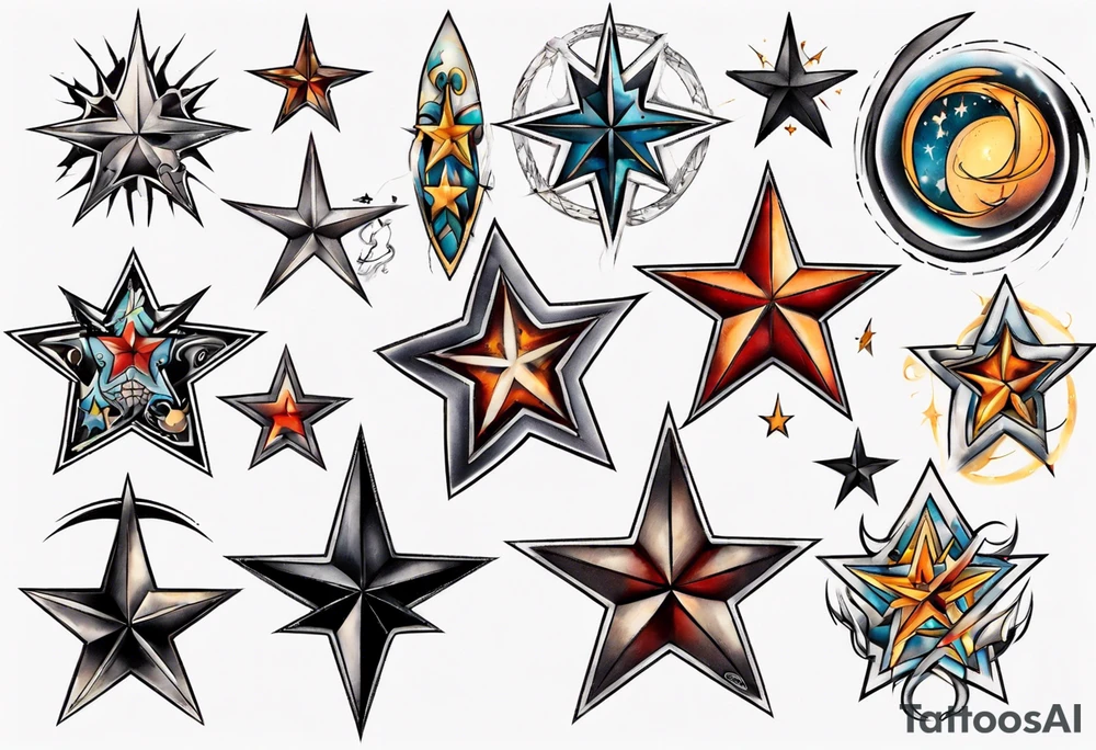 Star tattoo tattoo idea