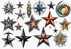 Star tattoo tattoo idea