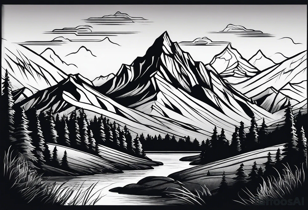 Mountain tattoo tattoo idea