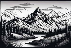 Mountain tattoo tattoo idea