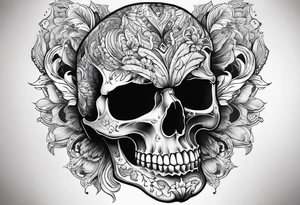 skull tattoo with carnisero tattoo idea