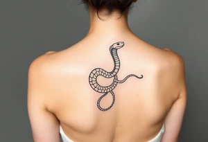 Shedding snake Balinese tattoo idea