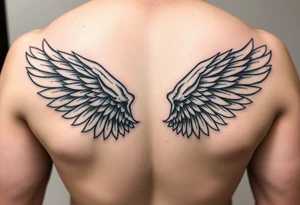 angel wings tattoo idea
