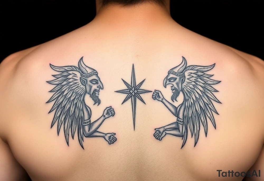 sumerian gods tattoo idea