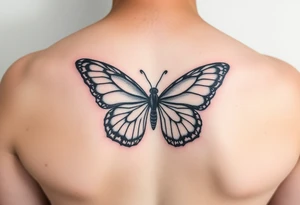 Butterfly autumn memorial memory lover  gf rip tattoo idea