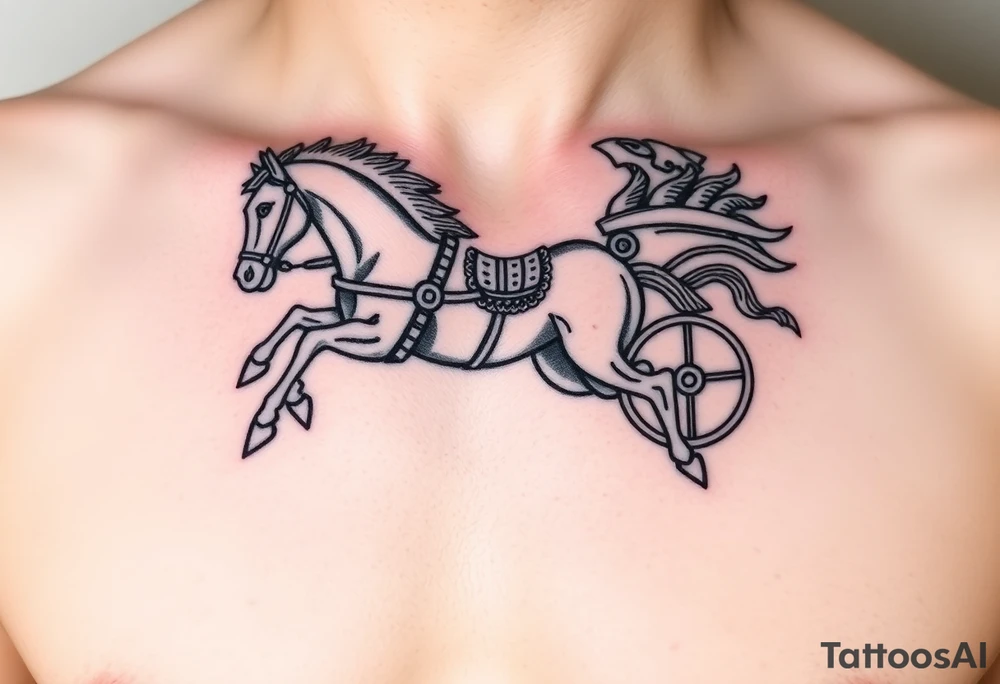 Chariot horse tattoo idea