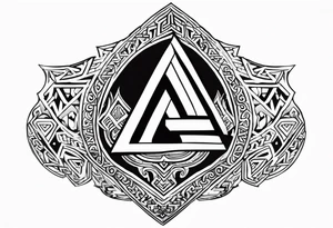 Valhalla shield 
valknut tattoo idea