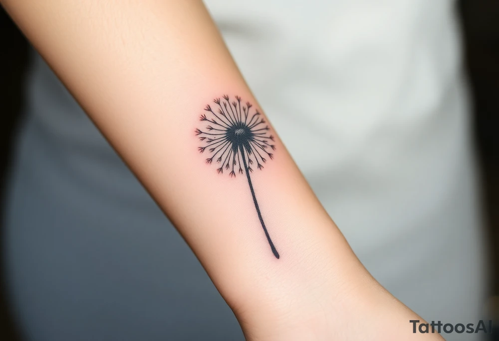 Dandelion real 
with shadows tattoo idea