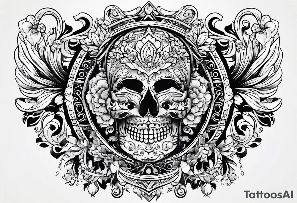 Russian design tattoo idea