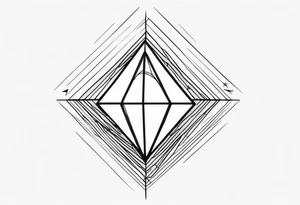 Sleeve on the forearm with a diamond in the middle tattoo idea