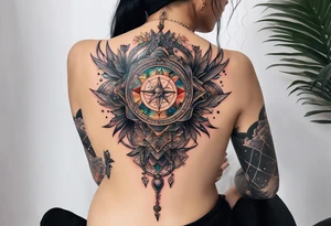 Spine tattoo astrology tattoo idea