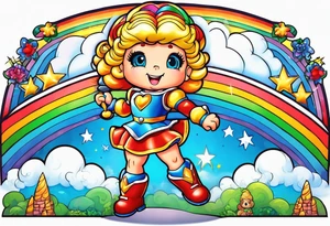 Rainbow brite tattoo idea
