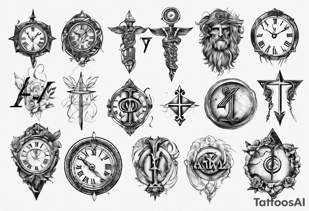 Roman numeral 4 tattoo idea
