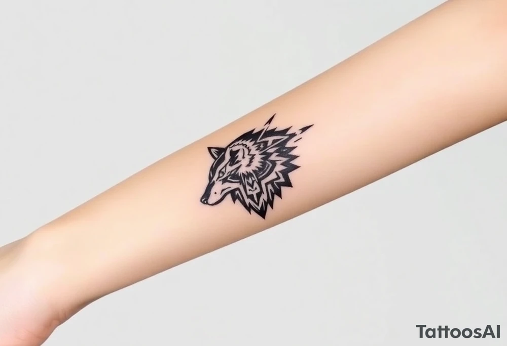 Wolf tattoo idea