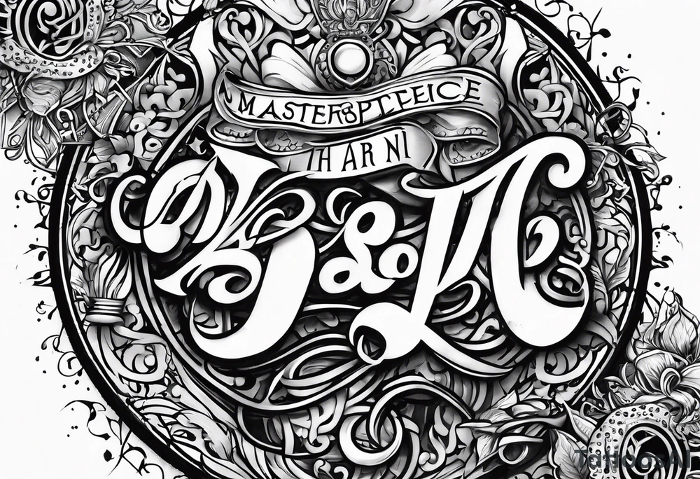 “Do no harm but take no shit” in calligraphy with middle finger and stethoscope for nurse tattoo idea