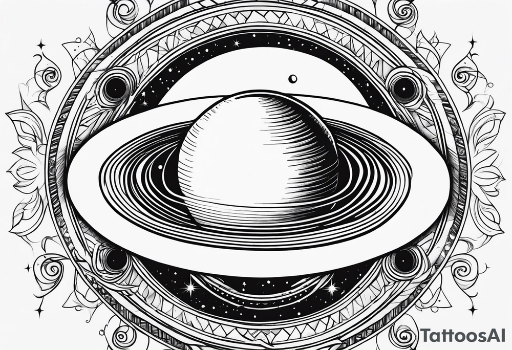 Saturno lindo tattoo idea