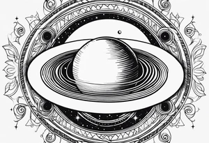 Saturno lindo tattoo idea