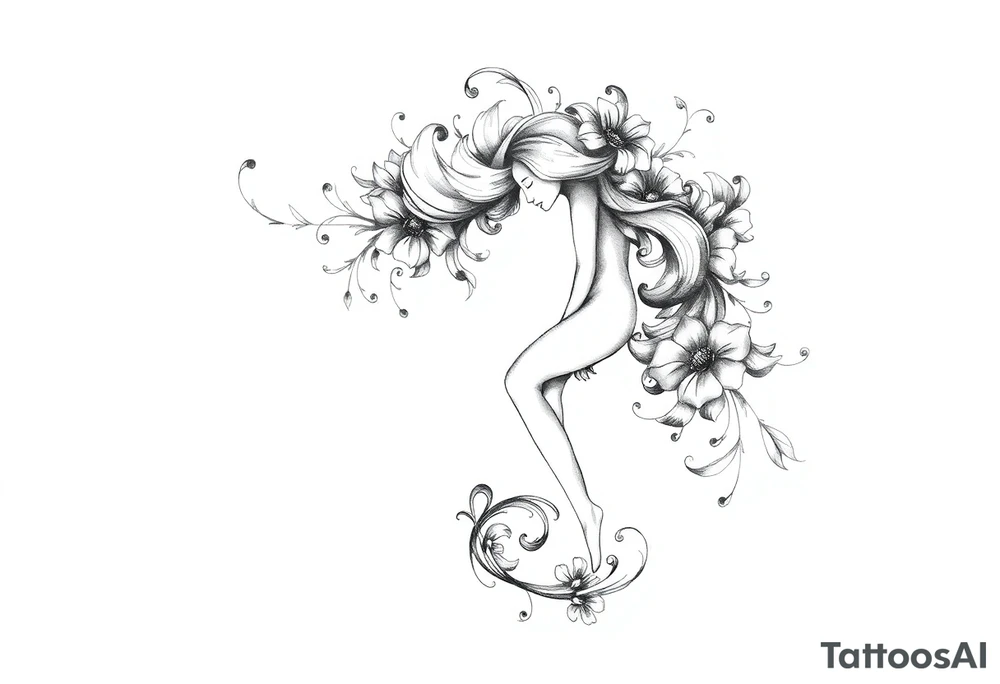 stepping into a stronger, wiser version of yourself after a difficult chapter. tattoo idea
