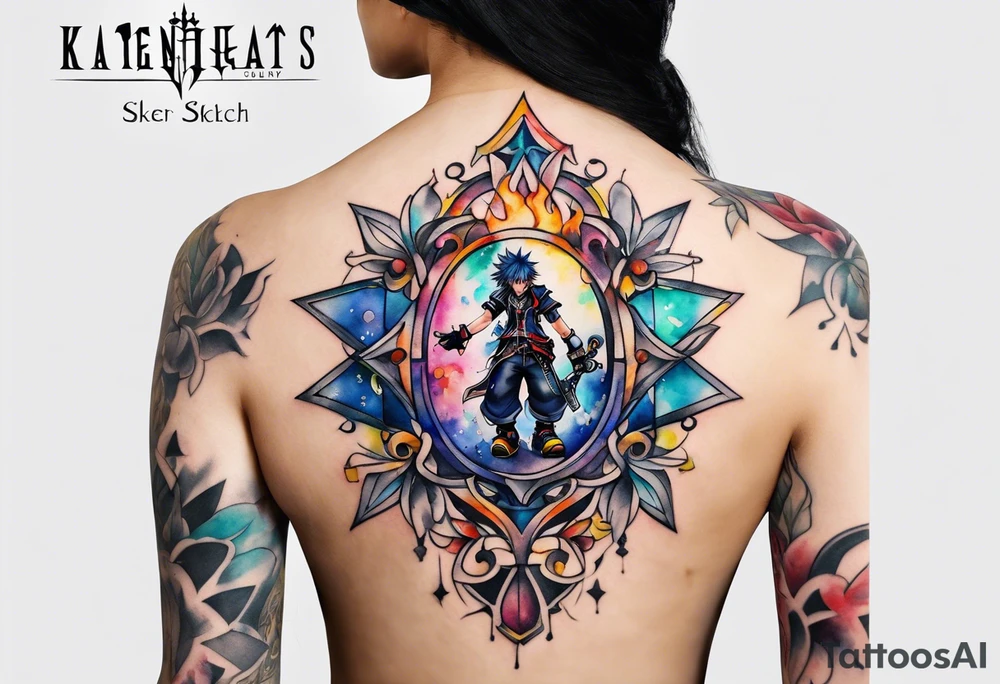 5cm
kingdom hearts
watercolour tattoo idea