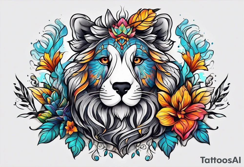 Animal cute tattoo idea