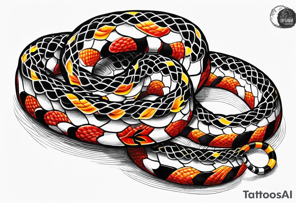 Coral snake tattoo tattoo idea