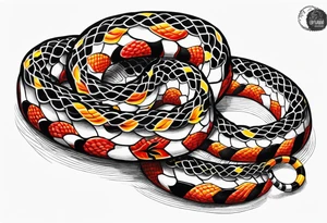Coral snake tattoo tattoo idea