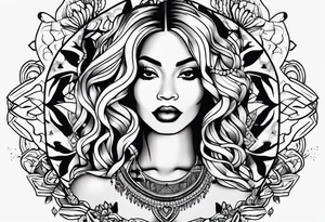 a tattoo inspired by the Beyoncé song Love Drought tattoo idea