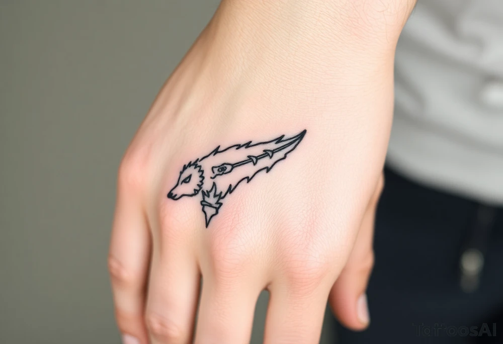 Simple nature or Norse themed, going up the fingers and down the wrist. tattoo idea