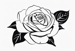 Create a back tattoo with rose petals and the quote “I took the one less traveled by and it had made all the difference” tattoo idea