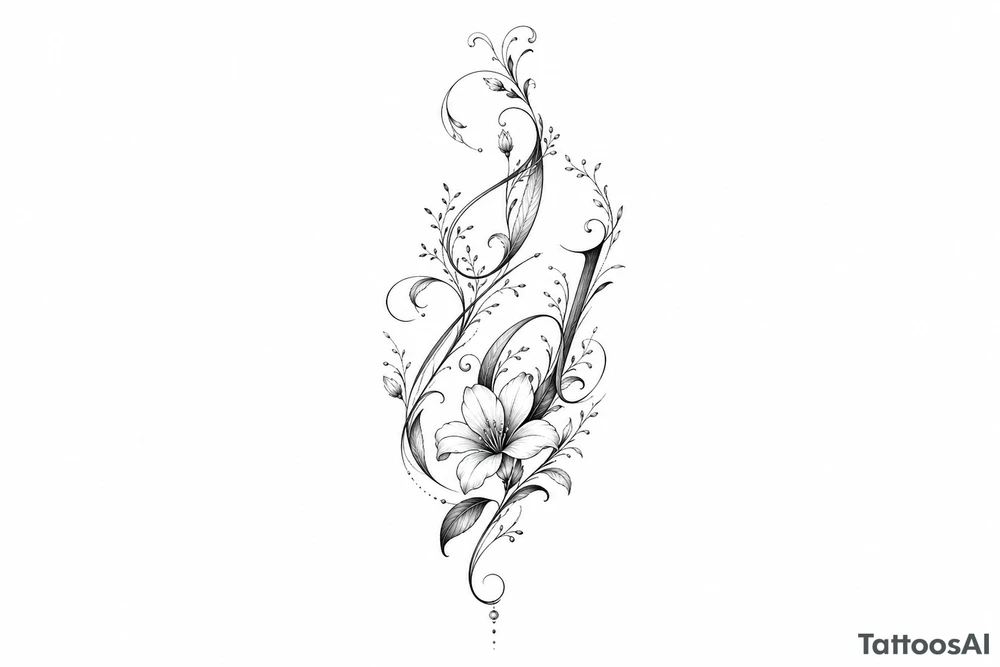 do a j and d but where u cannot see them easily tattoo idea