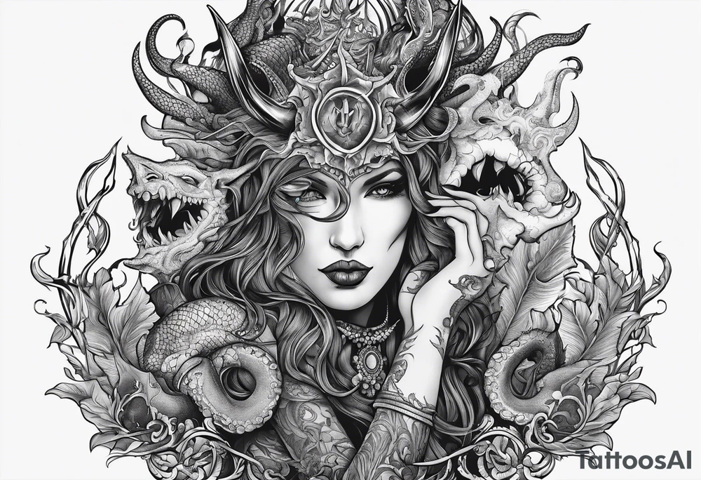 idle hands are the devils playthings, use tentacles smoking a joint tattoo idea