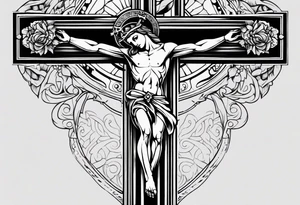 Traditional Crucifix tattoo idea