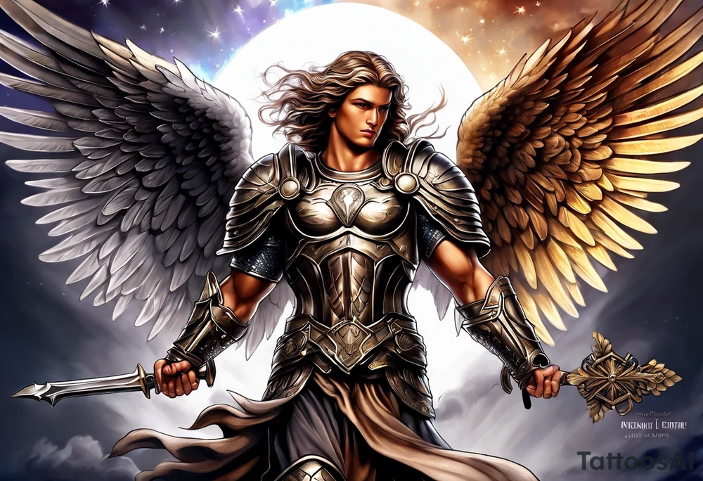 Michael the Archangel tattoo idea