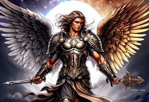 Michael the Archangel tattoo idea