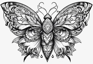 Girly fine line tattoo idea